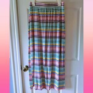 Multicolor Striped Maxi Skirt - Women's